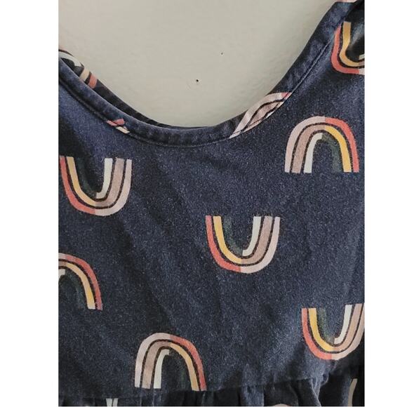 Hanna Andersson Rainbow Skater Dress with Pockets 60363 Blue Multi 100cm 4 - Picture 7 of 7